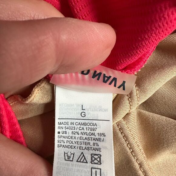 Old Navy 2 Piece Swimsuit Bikini New Ribbed Pink Womens Size Large - Picture 11 of 11